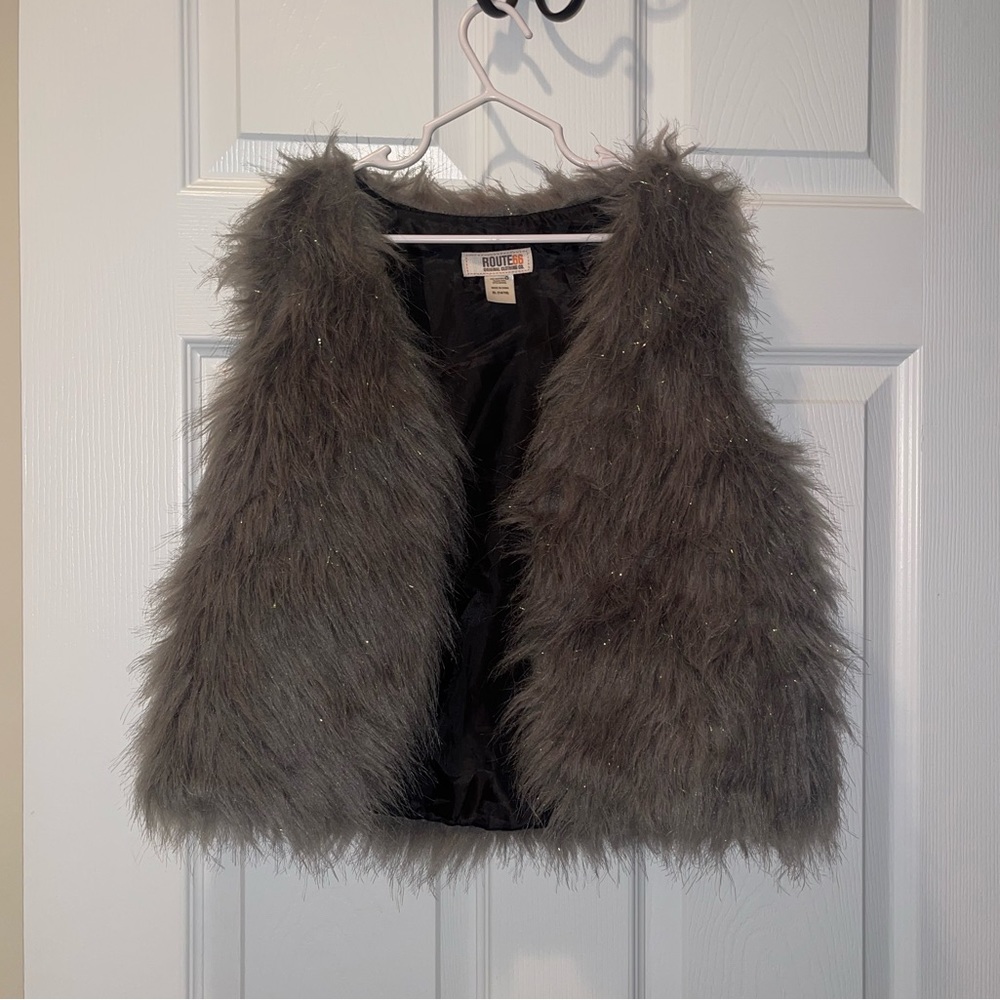 Faux fur vest
